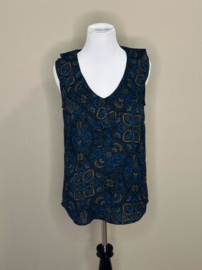 Banana Republic Paisley V-Neck Tank